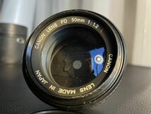 中古品☆訳あり☆Canon LENS FD 50mm 1:1.2 L カメラ レンズ ジャンク カメラレンズ 一部カビあり_画像3