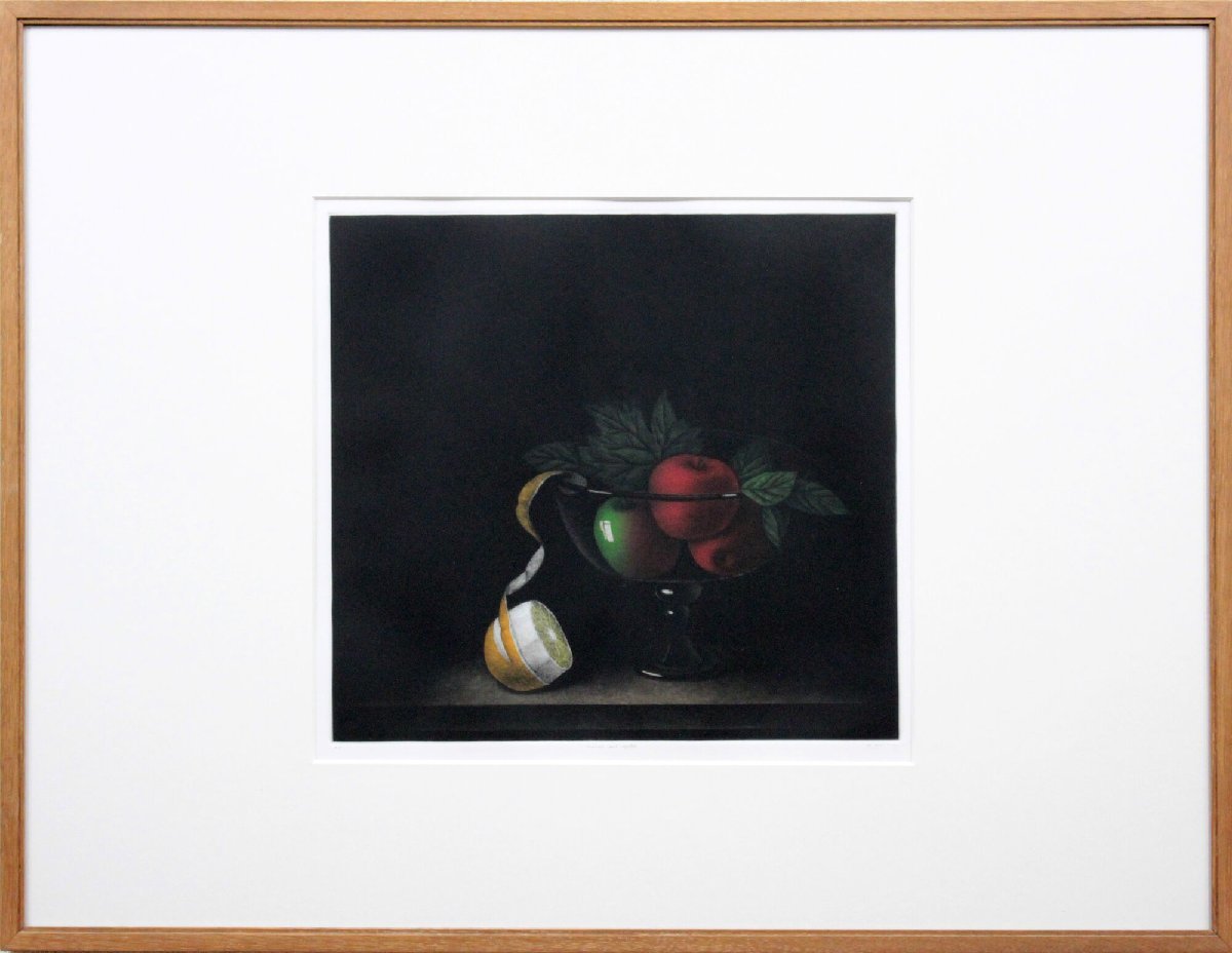 Tomoe Yokoi Naranjas y Manzanas Copperplate Print [Auténtico Garantizado] Pintura - Galería Hokkaido, Obra de arte, Huellas dactilares, Grabado en cobre, grabando