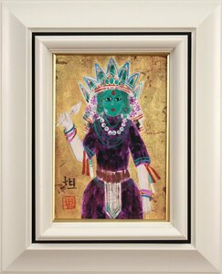 川井 坦『人形・ネパール』日本画【真作保証】 絵画 - 北海道画廊