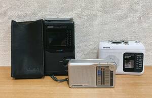 ☆【CASIOポータブルTV TV-1400◆AIWA ラジカセ TR-A30◆Panasonic ラジオ RF-P150】オーディオ機器 /W512-229