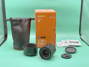 元箱付 ★極上品★ SONY ソニー Sonnar ゾナー T* 24mm F1.8 ZA E Mount マウント / ZEISS / 単焦点レンズ / SEL24F18Z