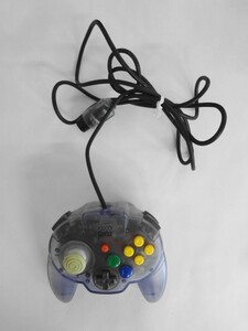 N64 24-001 任天堂 ニンテンドー64 N64 ホリパッドミニ64 スウィートパープル 本体 Hori Pad Mini レトロ ゲーム ヤケあり