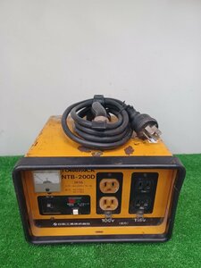 【中古品】日動 変圧器 降圧専用トラパック 2KVA NTB200D 電動工具/IT08VYUBMY0G