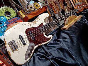 Vintage Reproduction Relic Custom Vintage OlympicWhite Jazz Bass レリック ＆ エイジド VintageCapacitor VintageWier