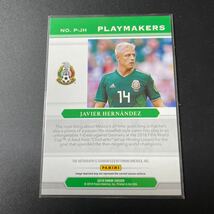 21-22 Mosaic Road to FIFA World Cup Playmakers Autograph Javier Hernandez on card auto MEXICO_画像2