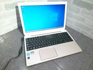 【中古動作品】管F92 TOSHIBA dynabook T554/45LG CPU core i3-4005U HDD320GB、メモリー4GB、バッテリー有り、クリーンインストール済み