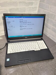 【現状品】管1X11 FUJITSU LIFEBOOK A577/P FMVA18005 CPU core i3-7100U Bios起動OK HDD無し、メモリー4GB、バッテリー有り 