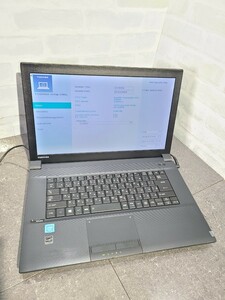 【現状品】管1X25 TOSHIBA dynabook Satellite B454/M PB454MNAQ27AA7W Celeron 2950M Bios起動OK HDD無し、メモリー2GB、バッテリー有り