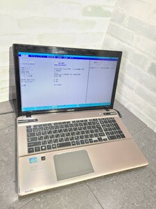 【ジャンク品】管1X46 TOSHIBA dynabook Satellite T572/W5PH PT5725PHSMBW core i7-3630QM Bios起動OK HDD無、メモリー8GB、バッテリー有