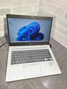 【中古品動作品】管1X61 HP EliteBook 830 G5 CPU core i5-8250U SSD256GB、メモリー16GB、バッテリー有り、クリーンインストール済み 