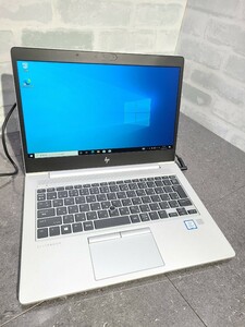 【中古品動作品】管1X82 HP EliteBook 830 G5 CPU core i5-8250U SSD256GB、メモリー8GB、バッテリー有り、クリーンインストール済み 