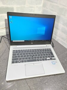 【中古品動作品】管1X91 HP EliteBook 830 G5 CPU core i5-8250U SSD256GB、メモリー8GB、バッテリー有り、クリーンインストール済み 傷有