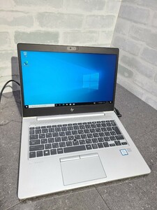 【中古動作品】管1X104 HP EliteBook 830 G5 core i5-8250U SSD256GB、メモリー8GB、バッテリー有り、クリーンインストール済み 傷有り