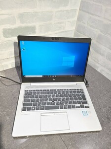 【中古動作品】管1X124 HP EliteBook 830 G5 core i5-8250U SSD256GB、メモリー8GB、バッテリー有り、クリーンインストール済み 