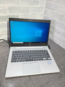 【中古動作品】管1X135 HP EliteBook 830 G5 core i5-8250U SSD256GB、メモリー8GB、バッテリー有り、クリーンインストール済み 