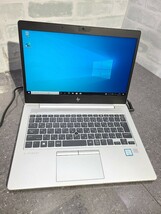 【中古動作品】管1X155 HP EliteBook 830 G5 core i5-8250U SSD256GB、メモリー8GB、バッテリー有り、クリーンインストール済み 少々傷有り_画像1