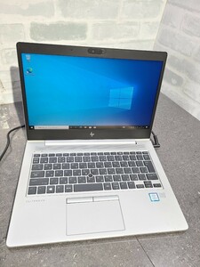 【中古動作品】管1X158 HP EliteBook 830 G5 core i5-8250U SSD256GB、メモリー8GB、バッテリー有り、クリーンインストール済み へこみ有り