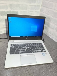 【中古動作品】管1X172 HP EliteBook 830 G5 core i5-8250U SSD256GB、メモリー8GB、バッテリー有り、クリーンインストール済み 傷有り