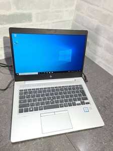 【中古動作品】管1X175 HP EliteBook 830 G5 core i5-8250U SSD256GB、メモリー8GB、バッテリー有り、クリーンインストール済み マウス使用