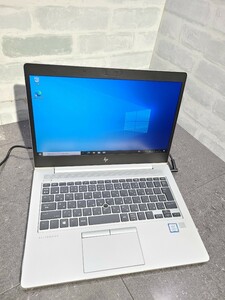 【中古動作品】管1X204 HP EliteBook 830 G5 core i5-8250U SSD256GB、メモリー8GB、バッテリー有り、クリーンインストール済み もや有り