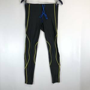  Wacoal Wacoalsi- double X CW-X men's style free long tights VCO509 men's L size black yellow group 175-185