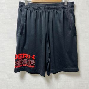 UNDER ARMOUR ハーフパンツ LGサイズ ブラック ポリエステル