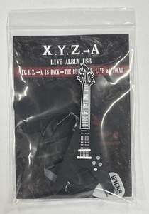M5896◆X.Y.Z.→A◆「X.Y.Z.→A IS BACK → THE ROAD ＃1」 LIVE at TOKYO 橘高文彦モデル(USB)日本盤