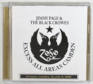M5932◆プレス盤◆JIMMY PAGE & BLACK CROWES◆EXCESS ALL AREAS CAMDEN(2CD)00年ニュージャージー