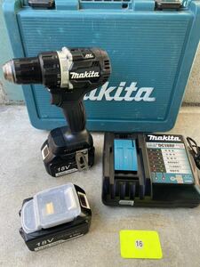 16 マキタ　充電式ドライバドリル　DF484D makita