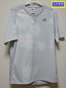 ADIDAS アディダス CLX グラフィック半袖 Tシャツ 517982 メンズ M クリアグレー 中古B 【送料無料】 A-8351