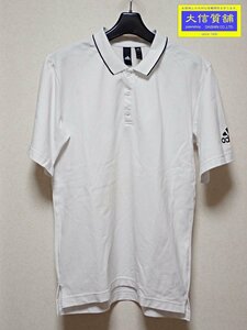 ADIDAS Adidas рубашка-поло DV0942 короткий рукав мужской L MUSTHAVES Basic pike белый б/у B [ бесплатная доставка ] A-8369
