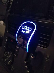 Audi アウディ シフトノブ LED レザー ギアヘッド