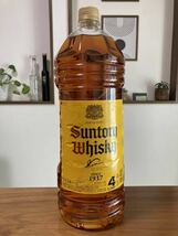 SUNTORY サントリー ウイスキー 角 角瓶 ペットボトル ウィスキー サントリーウイスキー 4 4リットル 業務用 4000ml_画像1