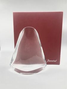 1/24 095Baccarat バカラ ガラス 花瓶 置物 硝子 フラワーベース一輪挿し 