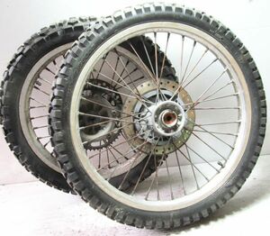 1円スタート!! 売切!! KDX125SR A5 DX125A-032 ホイール 前後 フロント リア セット 【H1】