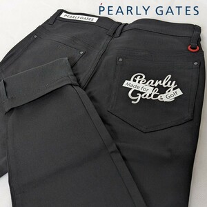 ★新品正規品春物 PEARLYGATES/パーリーゲイツメンズツイル ハイパワーコットンストレッチパンツ 5(L) 抜群のストレッチ性