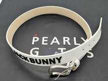 ☆新品正規品最新作 PEARLYGATES/ジャックバニー 厚盛りラバーベルト (UNISEX)　ラバーのロゴが厚盛りで立体感のあるベルトです。_画像6