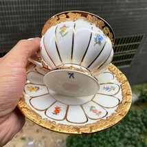 手作り　MEISSEN マイセン カップ＆ソーサー 2点セット 洋食器 アフタヌーンティー　ホワイト_画像2