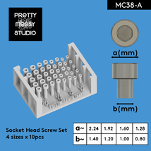 ３Ｄプリンター ディテールアップ ボルト ソケットヘッドキャップスクリュー 模型 #MC38-A_画像1