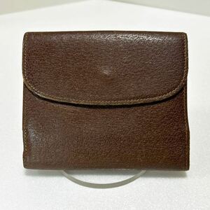 ◆GUCCI グッチ◆　折り財布　スナップ式　ヴィンテージ　本革　小銭入れ有　ブラウン　035.0959.1665.0 【USED】1122