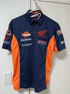 レプソル ホンダ オフィシャル レプリカ ポロシャツ ネイビー Repsol HONDA MotoGP Mサイズ　半袖　レーシング レッドブル 半袖ポロシャツ 