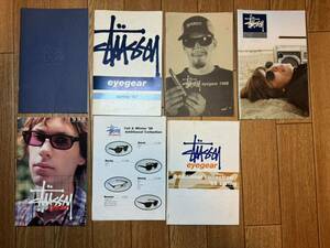 STUSSY OLD 非売品 eye gear カタログ 7点セット 激レア 資料 ヴィンテージ ショーン ステューシー 1996 販促用 ノベルティ 限定サングラス