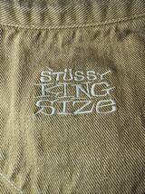 STUSSY OLD ワークJKT work (M)キャメルUSED ヴィンテージ オールド ステューシー 激レア 初期 デニム カーハート1980 藤原ヒロシ_画像7