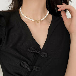 真珠のネックレス 真珠 淡水パール ネックレス 高級 超綺麗 高品質　レディースアクセサリー ジュエリー プレゼント 冠婚葬祭 美品 zx122