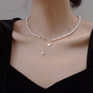 真珠のネックレス ペンダント 真珠 淡水パール 高級 高品質 レディースアクセサリー ジュエリー プレゼント パーティー 祝日 誕生日 zx162