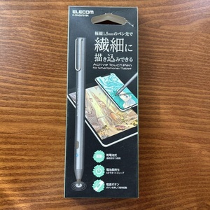 【新品同様】ELECOMタッチペン　P-TPACST01BK BLACK　送料185円