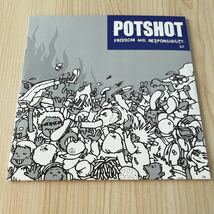 【7inch】POTSHOT Be Alive NOBODY SAVES Every Rain Lets Up HURRY MOVE ポットショット RYOJI/ EP レコード / AM-061-7 / スカコアバンド_画像1