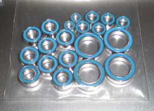  free shipping * Tamiya XV01 chassis blue Raver seal bearing set 