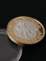 H53-15)海外丸形記念金、銀２色コイン、メダル*ドイツ体位コイン*参考品1枚　セクシー　ノーマジーン　性愛誘惑メダル_画像2