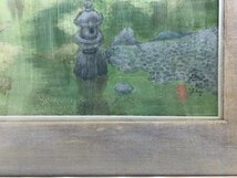 □●『桂離宮 天の橋立』高英 絵画 風景画 額入り アート 京都 自然 日本の風景 和風インテリア (S0106)_画像3
